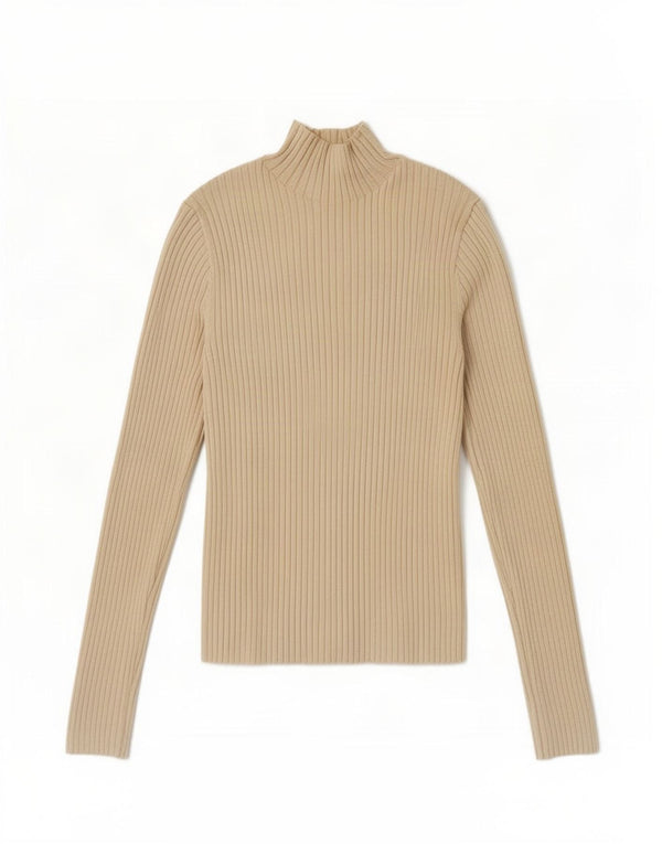 Pulover pentru femei cu gât țestoasă Zara UK 12 Medium Off White