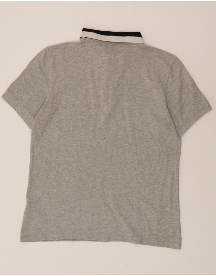 Cămașă polo Barbour pentru bărbați, mare, gri din bumbac color bloc