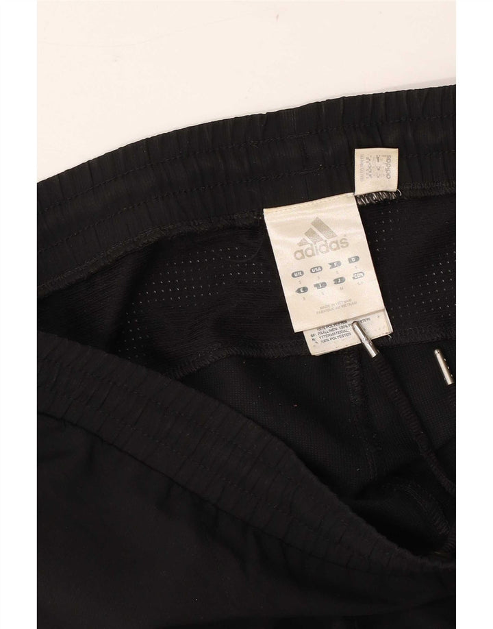 Pantaloni de trening Adidas pentru bărbați, poliester negru mic