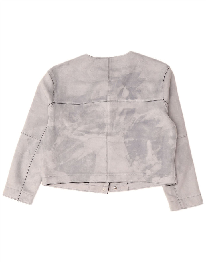Jachetă Bomber oversize pentru femei ZARA UK 10 Small Gri Poliester