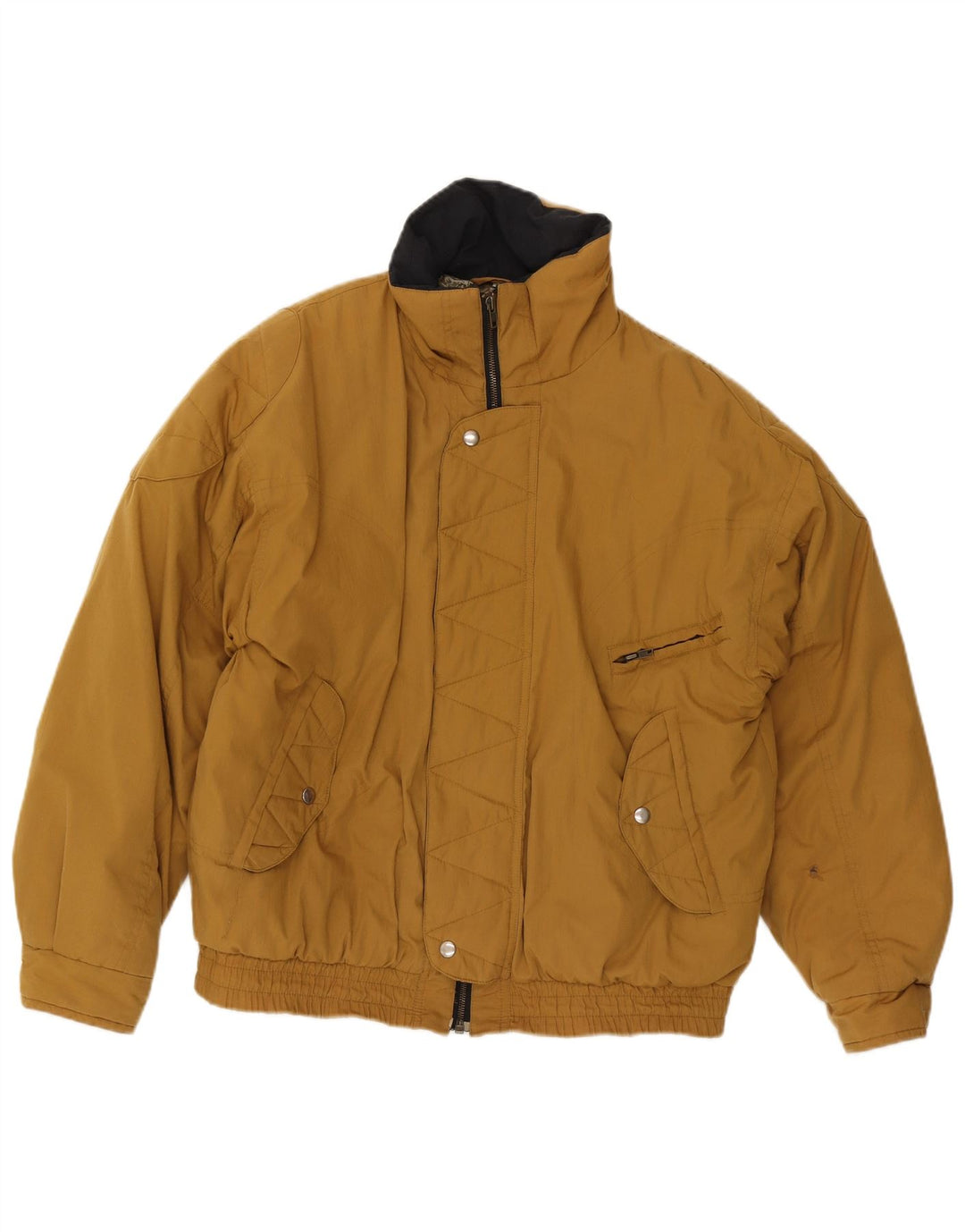 Jachetă Bomber Căptușită Vintage Bărbați IT 48 Maro Mediu