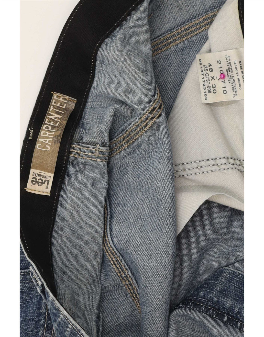 Blugi Lee Carpenter Cargo Straight pentru bărbați W48 L30 Bumbac albastru