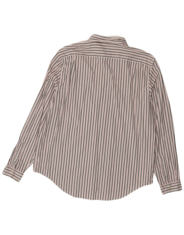 Cămașă Lacoste pentru bărbați, cu formă regulată, mărimea 45 XL, bumbac cu dungi albe