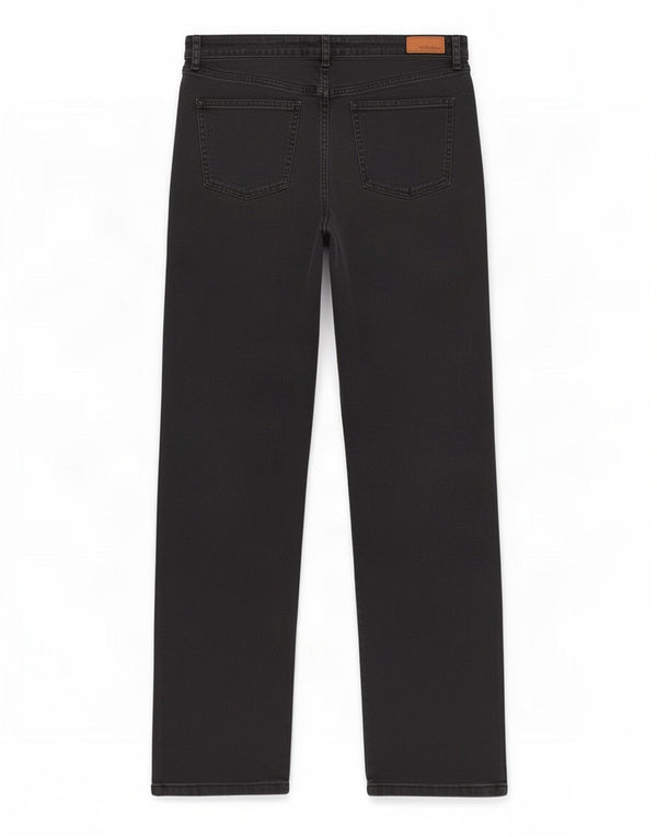 Fat Face Blugi drepti pentru femei UK 14 Large W34 L30 Bumbac negru