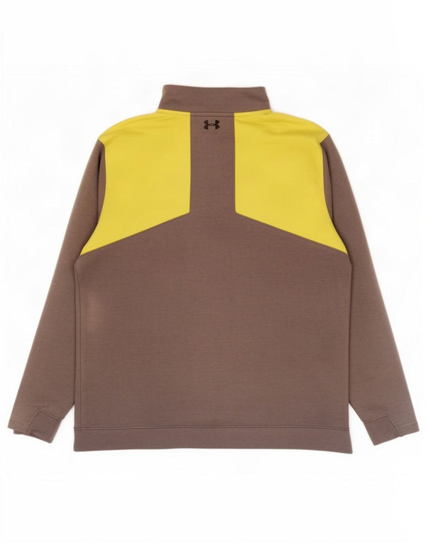 Top de trening Under Armour Cold Gear Pullover pentru bărbați 2XL, gri, bloc de culoare