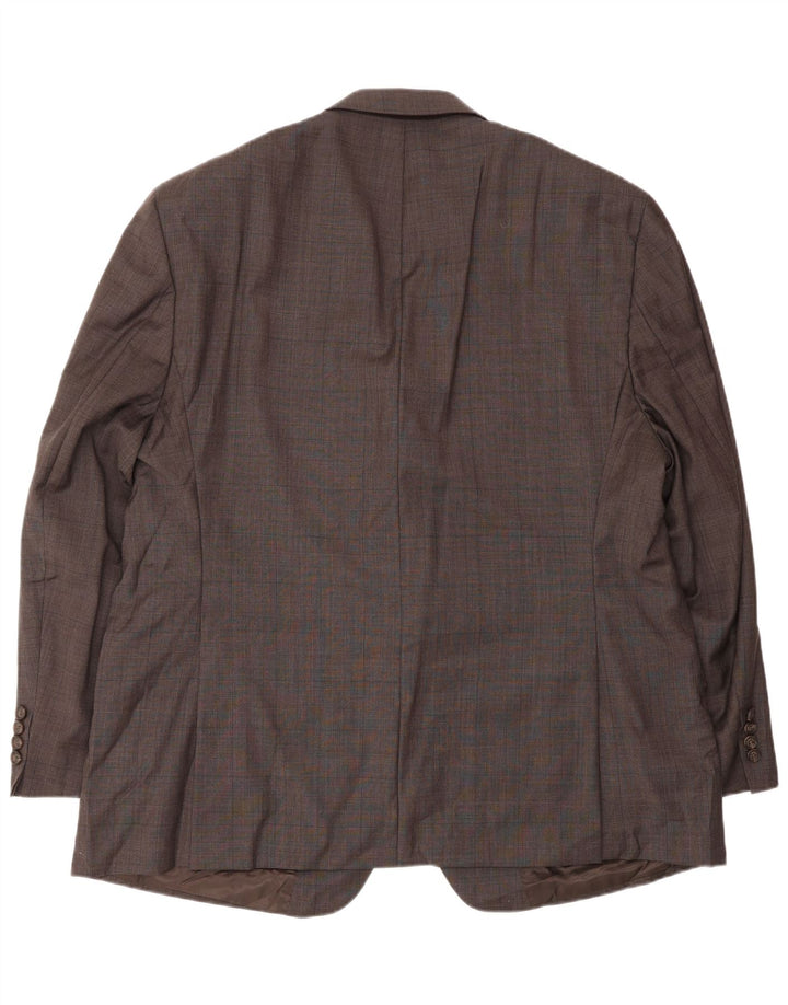 Jachetă pentru bărbați Ralph Lauren, cu 2 nasturi, UK 48 3XL Lână cu check maro