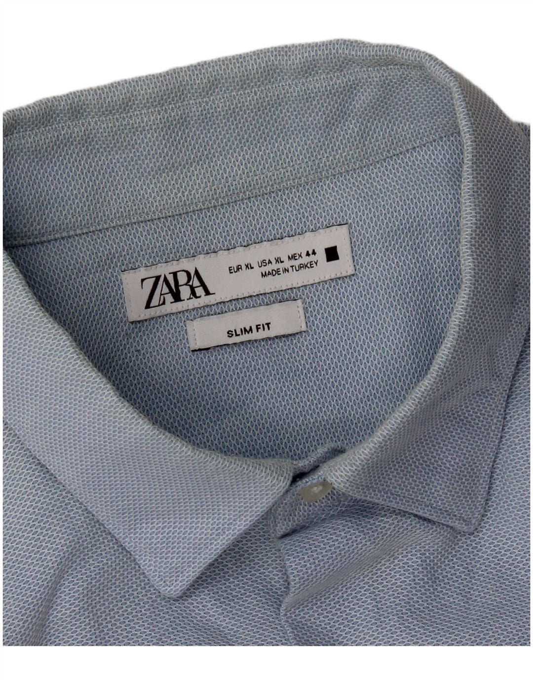 Cămașă Zara bărbați Slim Fit XL Albastru