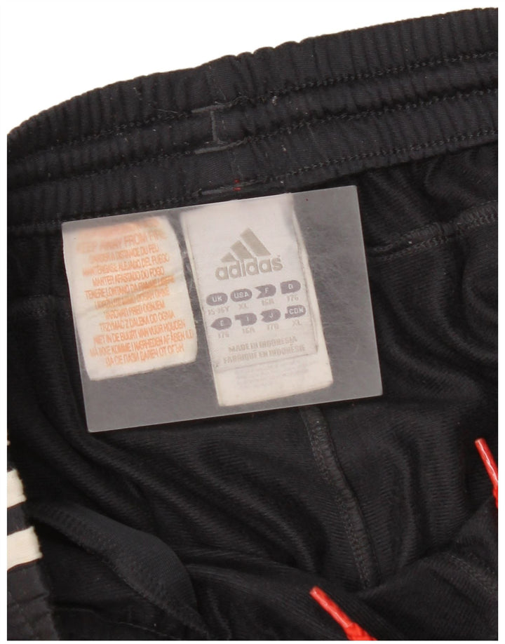 Pantaloni de trening Adidas pentru băieți 15-16 ani, albastru bleumarin, poliester color bloc