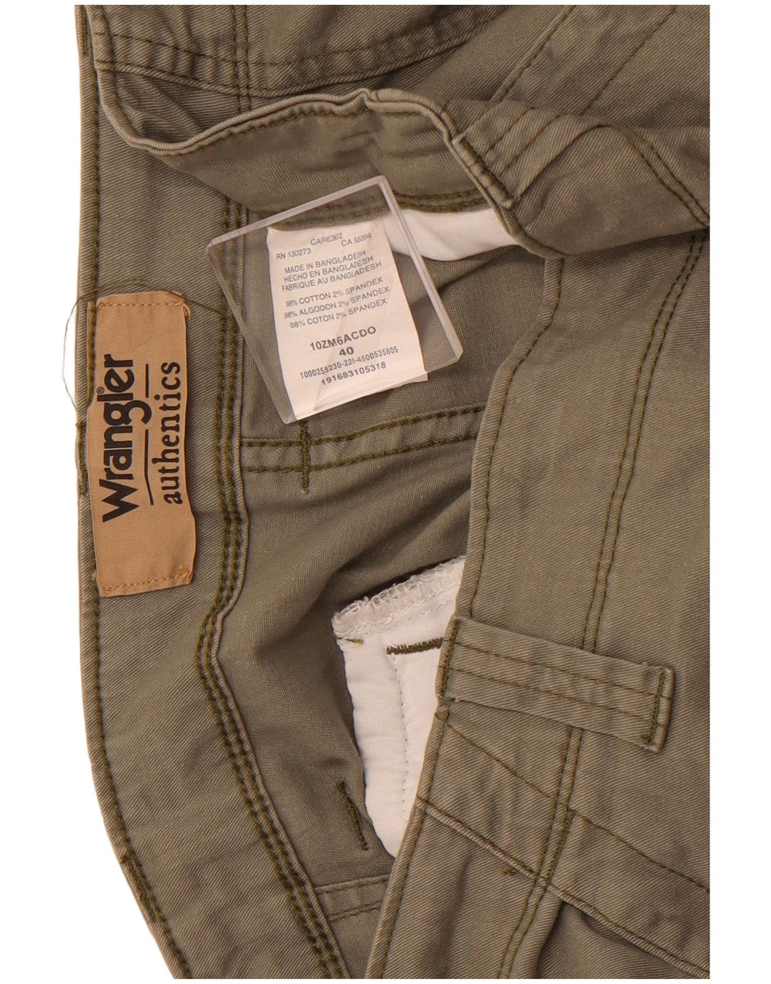 Pantaloni scurți cargo WRANGLER pentru bărbați W40 XL bumbac kaki