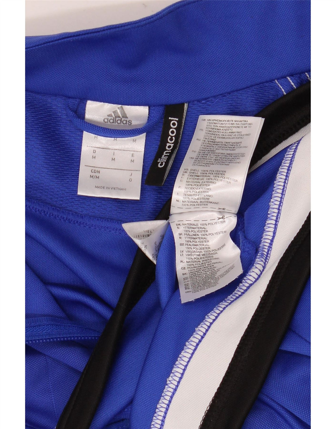 Jachetă de top pentru trening Climacool pentru bărbați Adidas, poliester albastru mediu