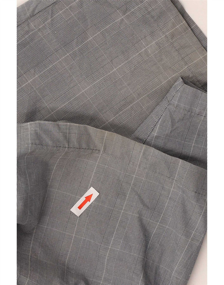Pantaloni scurți chino pentru bărbați Marks & Spencer W36, bumbac cu carouri, gri mari