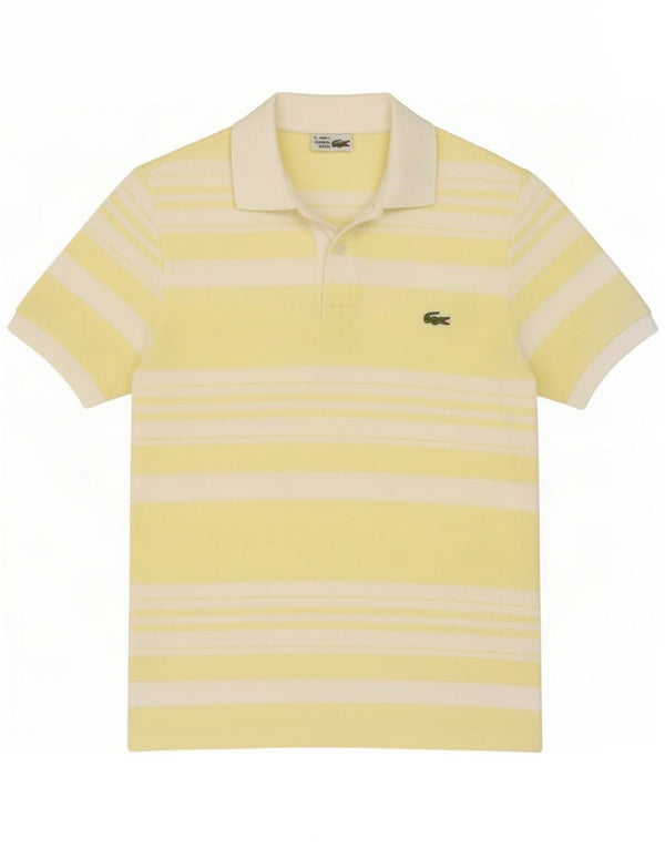 Tricou polo Lacoste pentru bărbați, cu dungi galbene mici