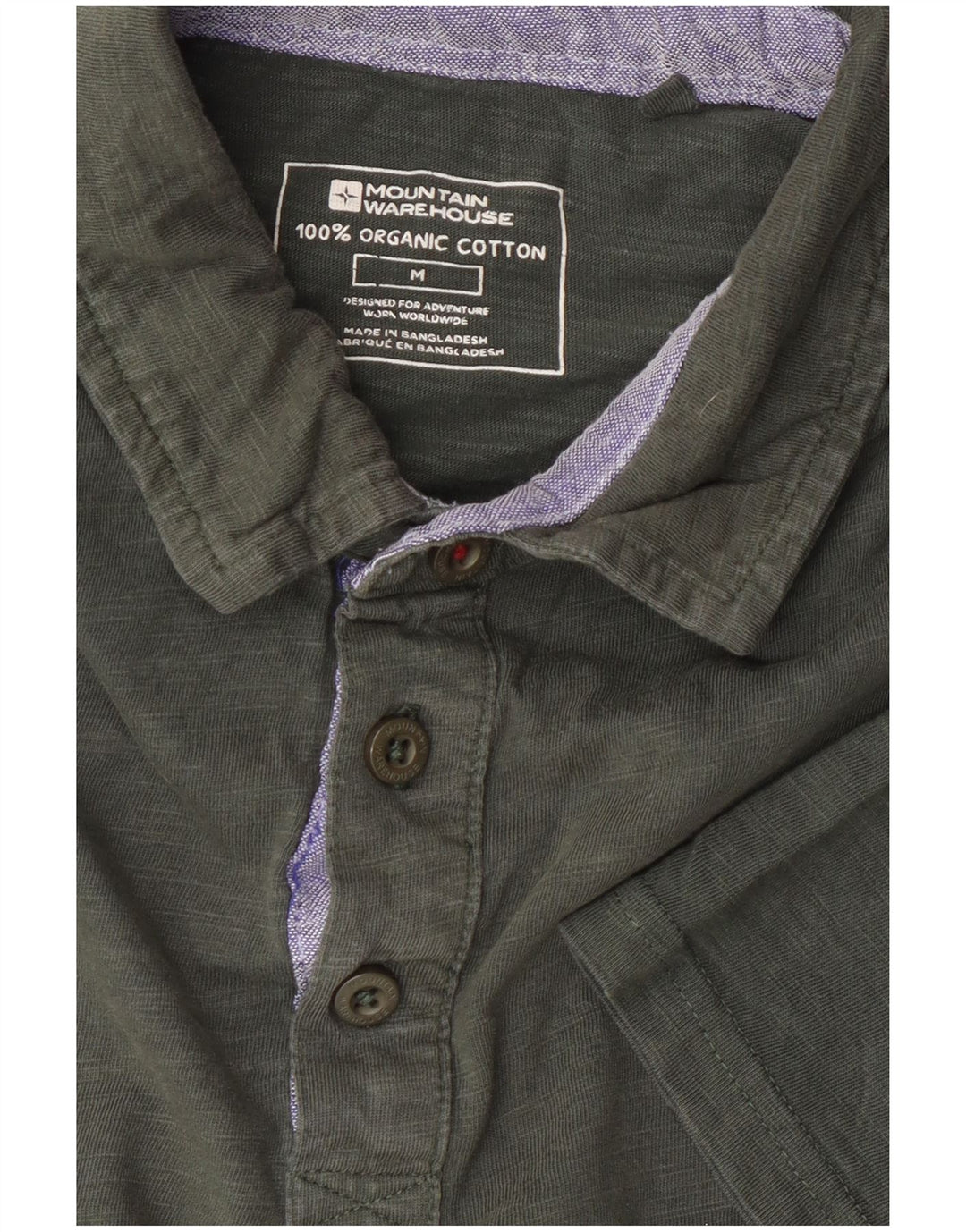 Tricou polo pentru bărbați Mountain Warehouse, bumbac kaki mediu