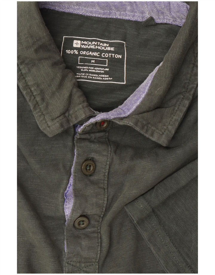 Tricou polo pentru bărbați Mountain Warehouse, bumbac kaki mediu