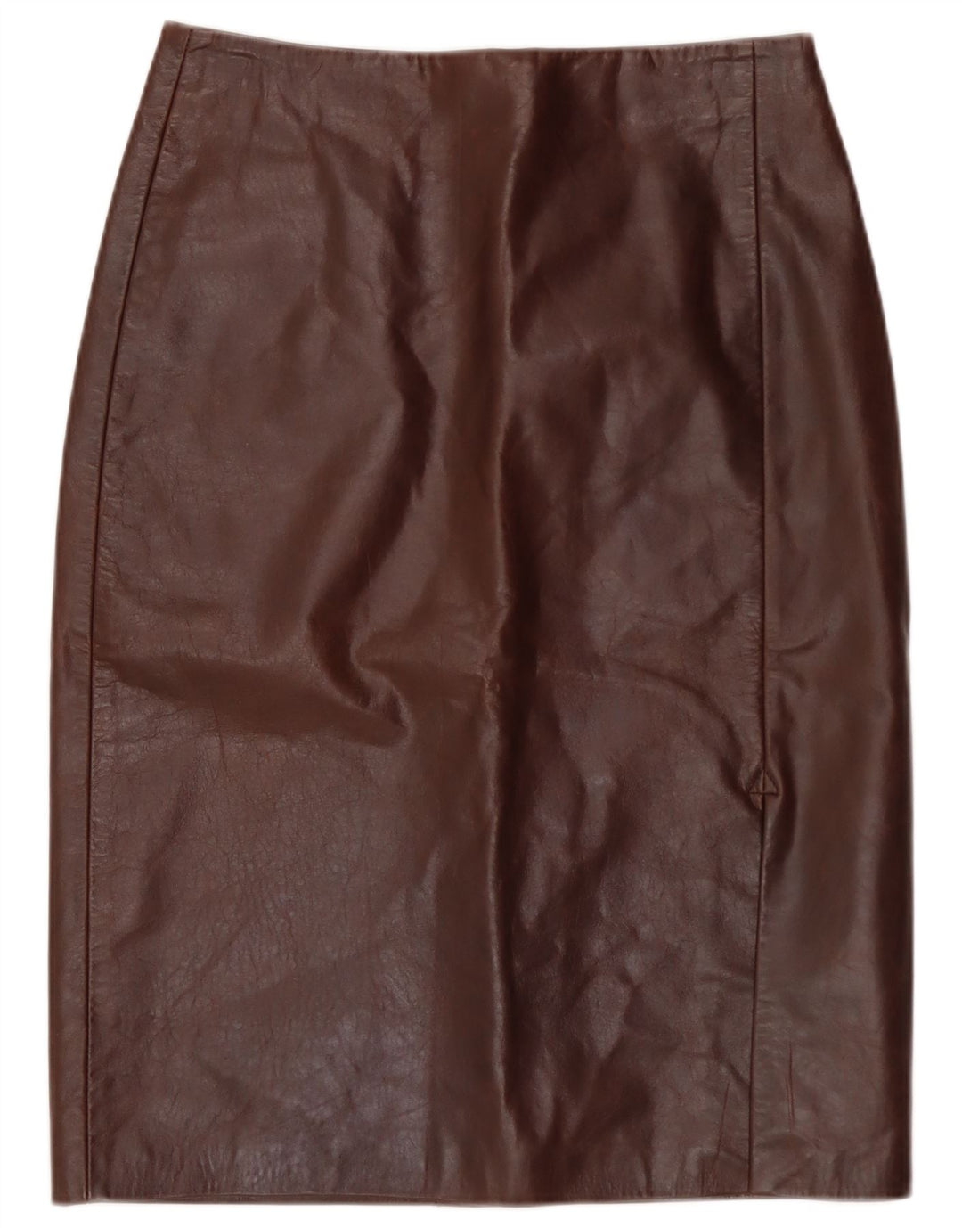 Fusta din piele vintage pentru femei IT 40 Small W28 piele maro