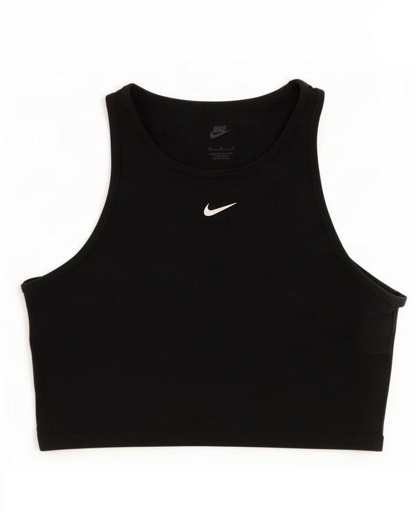 Sutien sport Nike pentru femei Swoosh Graphic Top UK 12 Medium Negru