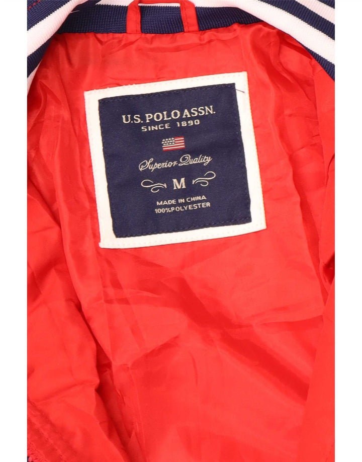 U.S. Polo Assn. Jachetă Bomber pentru femei UK 14 Medium Red Colorblock Poliester
