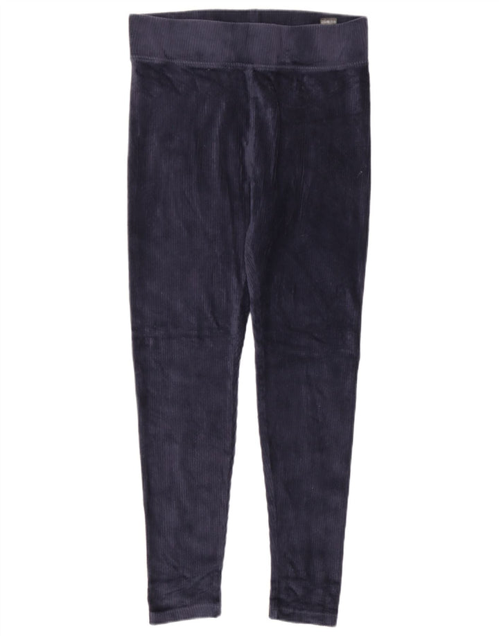 Leggings din velur pentru femei Marks & Spencer UK 12, mediu, bleumarin, bumbac