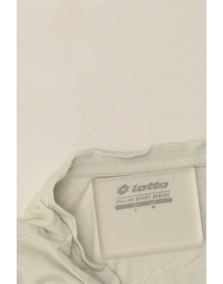 Tricou grafic pentru bărbați Lotto Top Mediu Alb