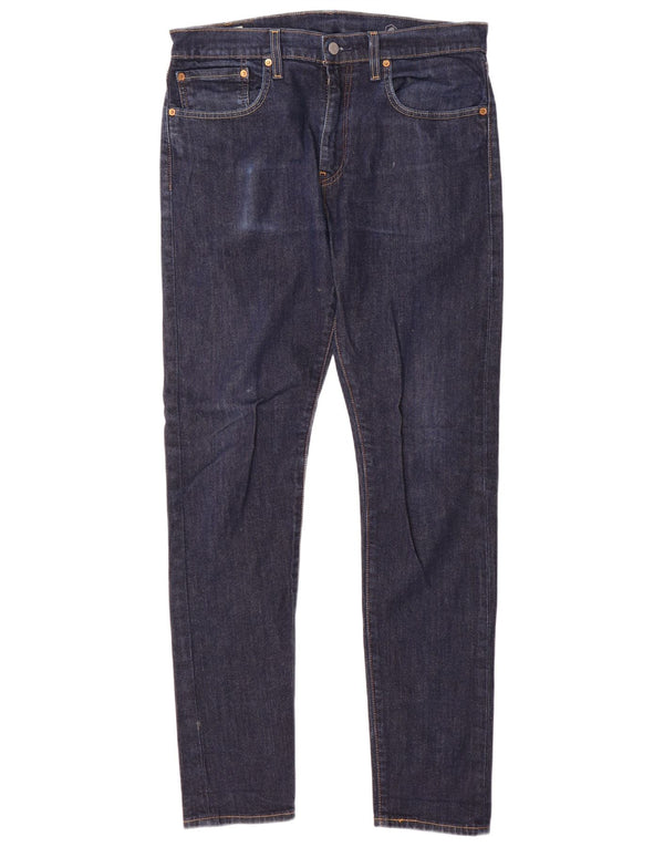 Blugi conici pentru bărbați Levi's 512 Slim Tapered W34 L34 Bumbac bleumarin