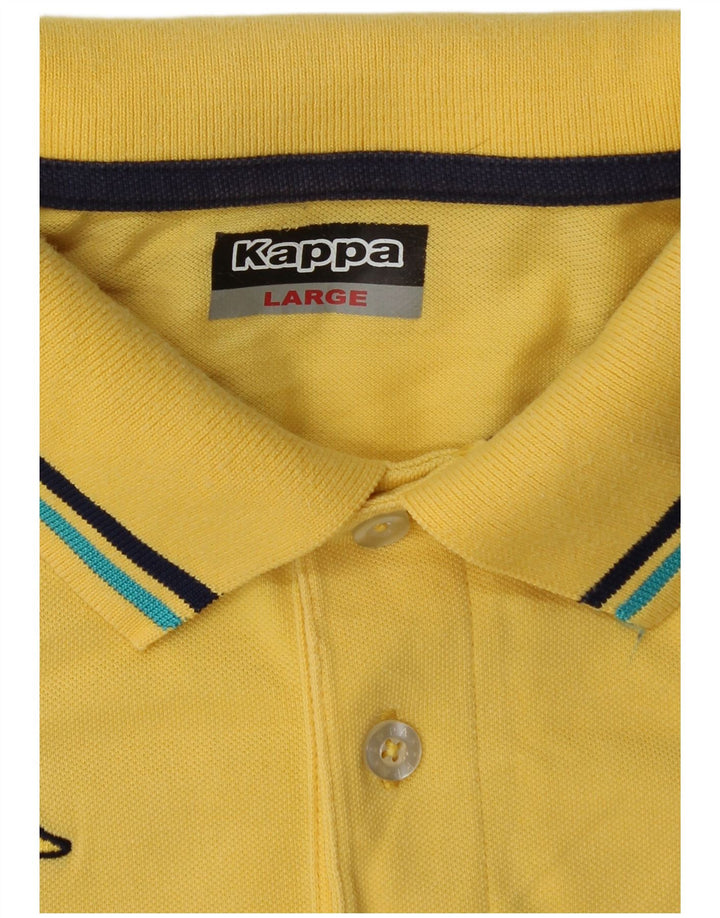 Tricou polo pentru bărbați Kappa, galben mare
