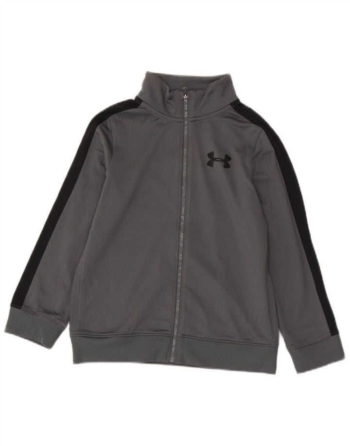 Jachetă de trening pentru băieți Under Armour 7-8 ani, gri mic, color block