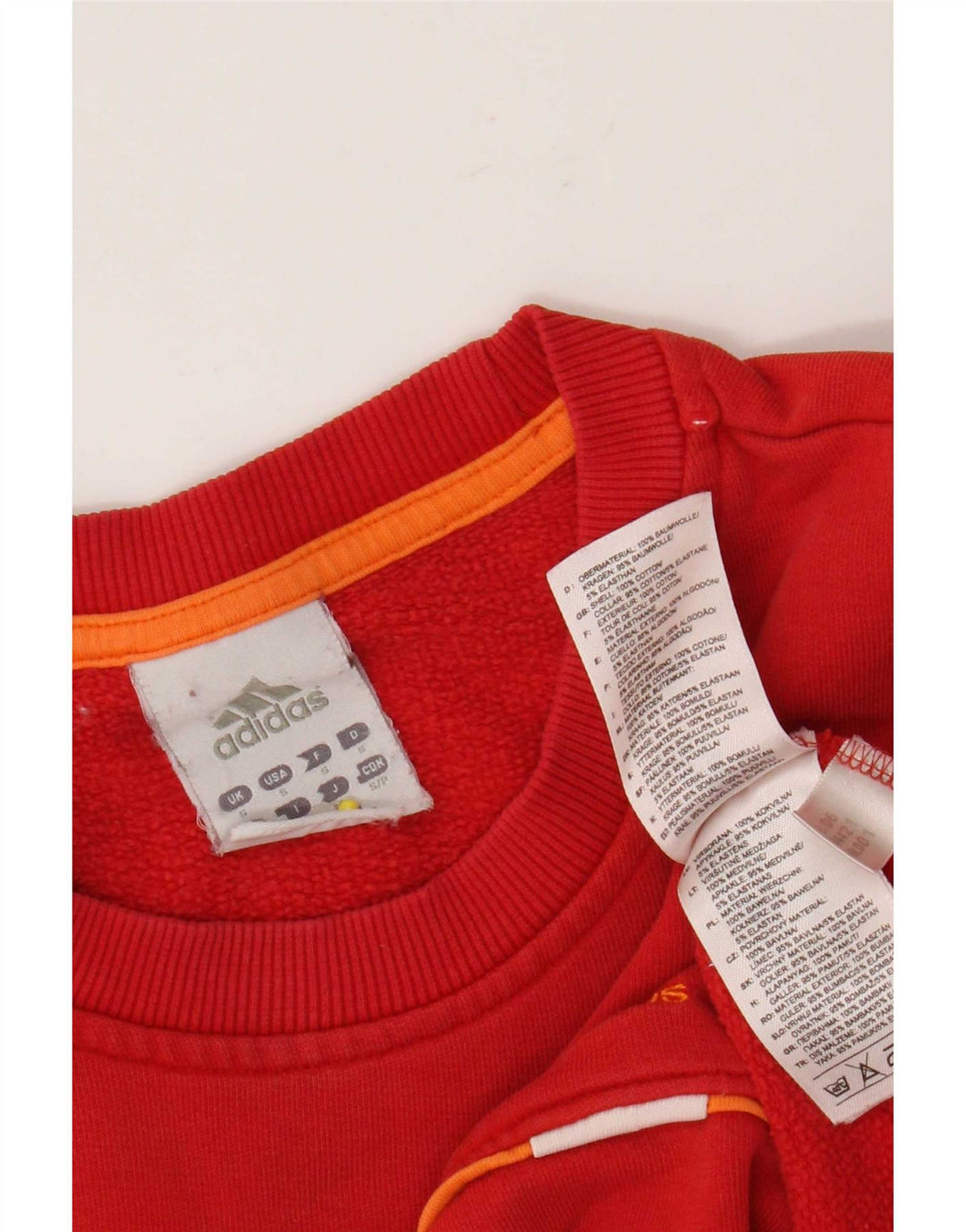 Hanorac pentru bărbați Adidas Jumper mic, roșu, bumbac
