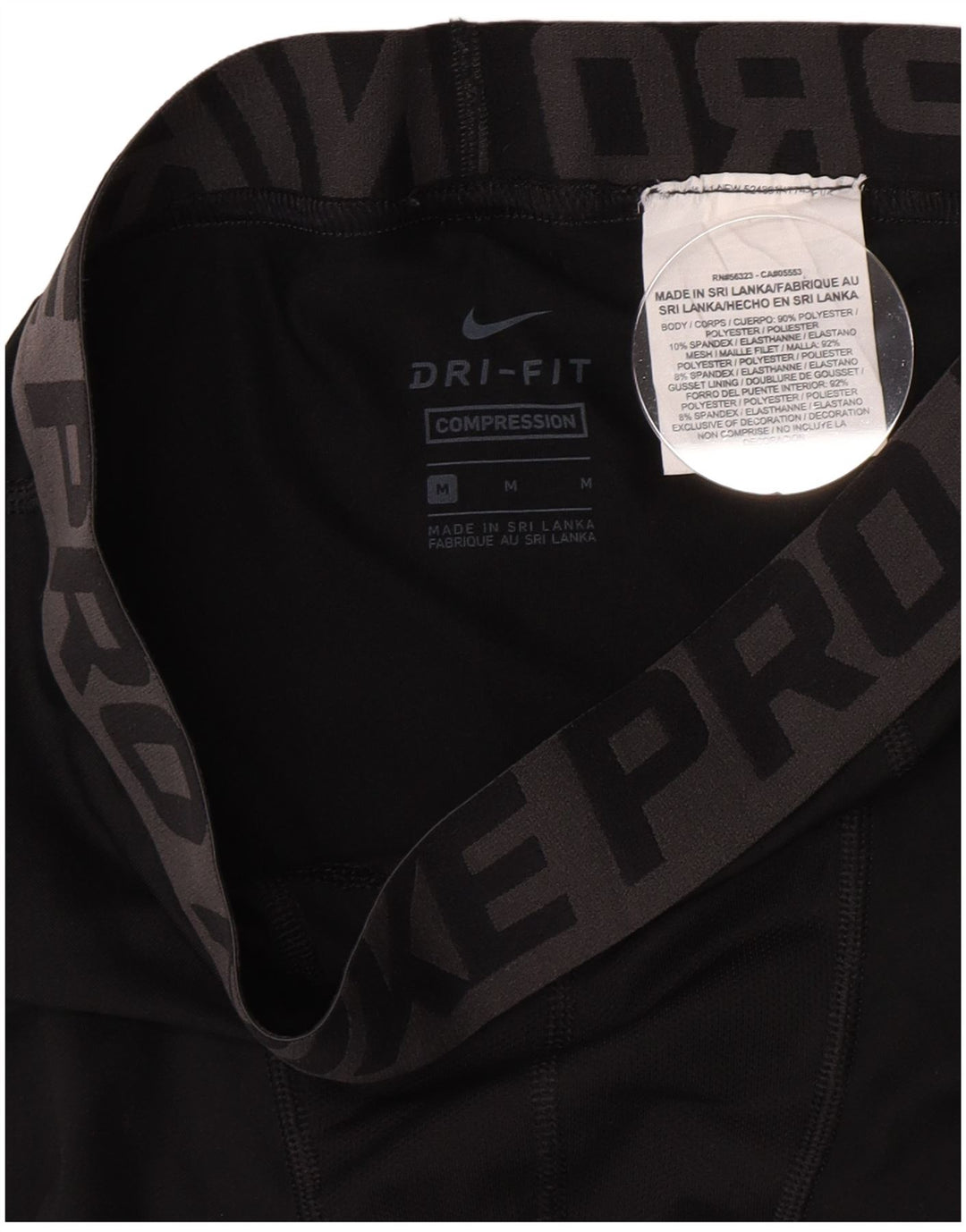 Leggings cu grafică de compresie Nike pentru băieți 10-11 ani Poliester negru mediu