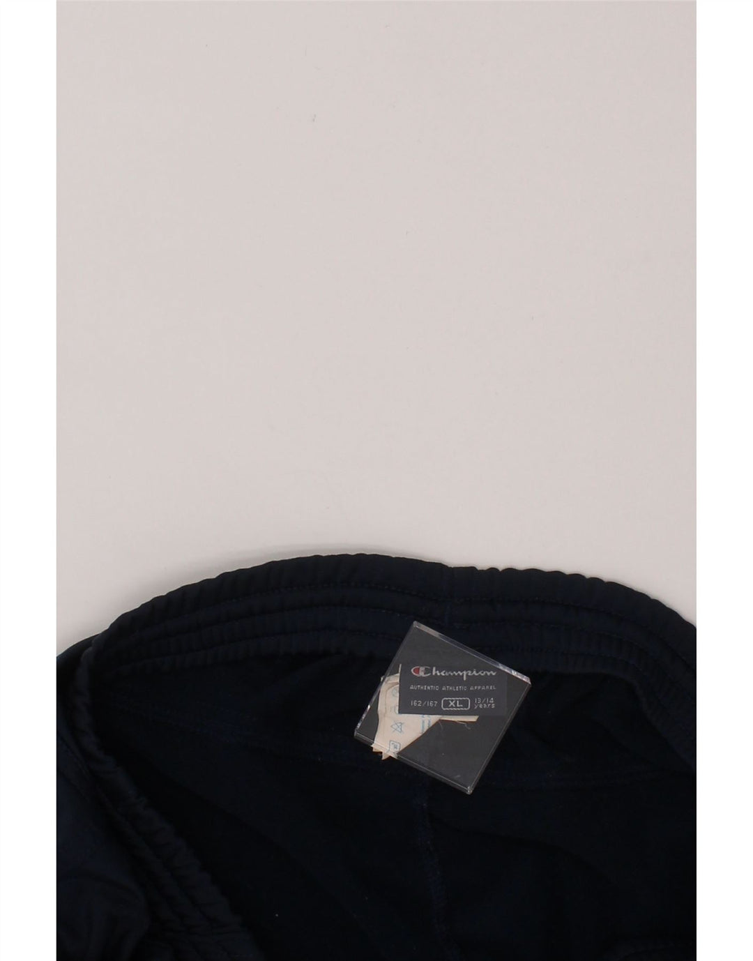 CHAMPION Boys Tracksuit Trousers 13-14 Years XL Navy Blue Polyester Vintage Champion and Second-Hand Champion from Messina Hembry 