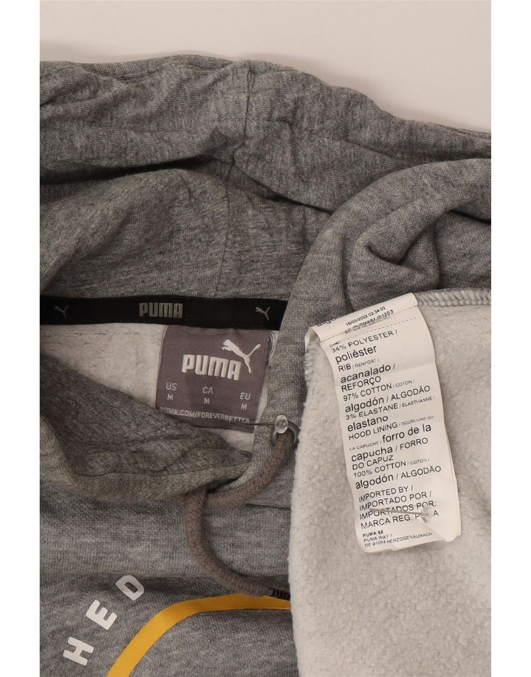 Pulover pentru bărbați PUMA Graphic Hoodie, bumbac, gri mediu
