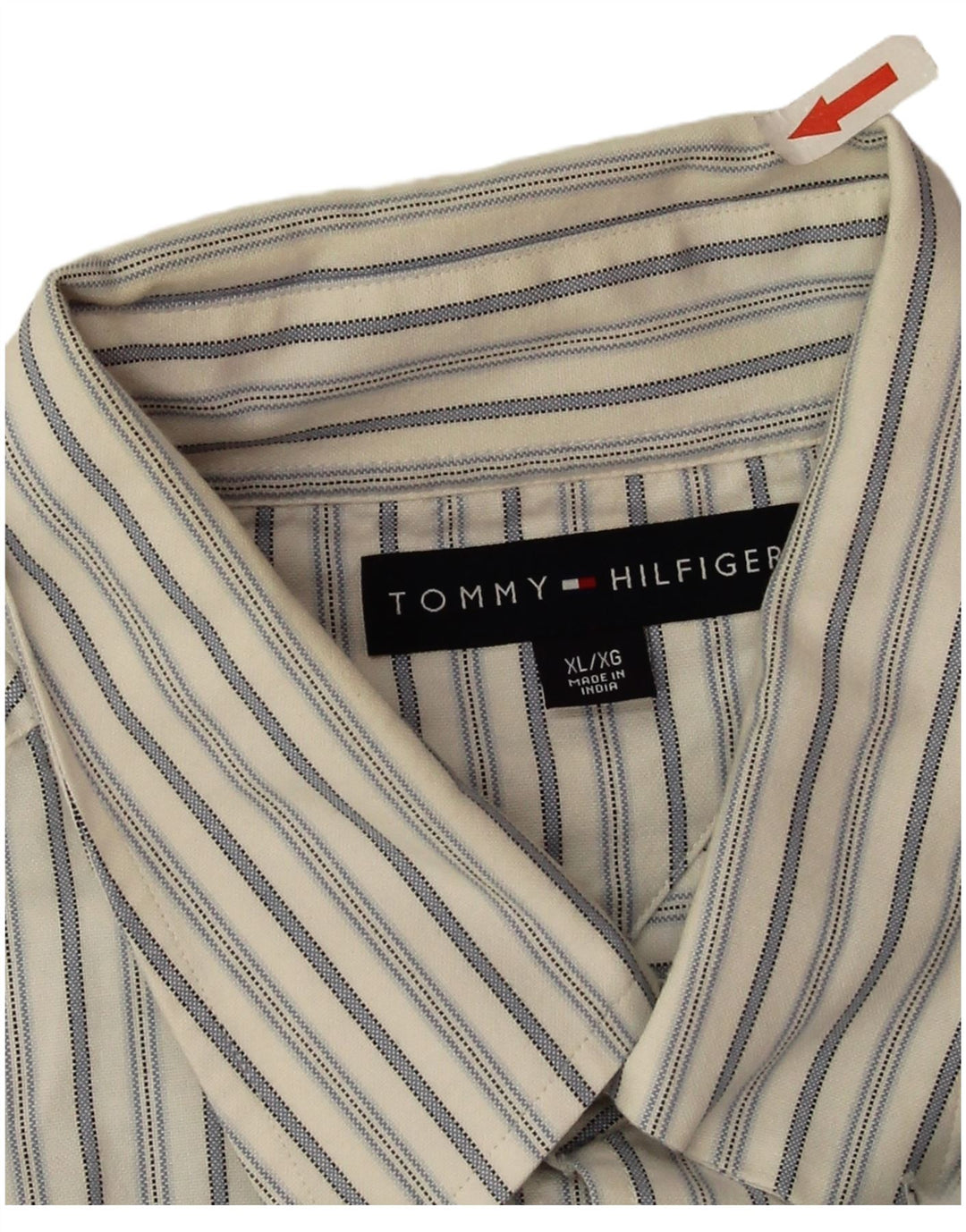 Cămașă pentru bărbați Tommy Hilfiger XL, bumbac cu dungi albe