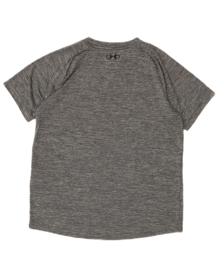 Tricou Under Armour pentru băieți Top 11-12 ani, mare, poliester cu pete gri