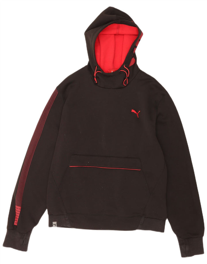Pulover Puma pentru bărbați, mare, negru, poliester color bloc