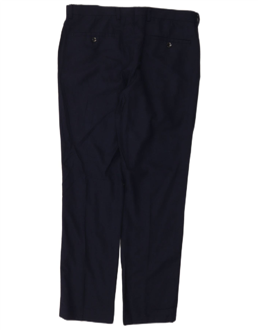 Pantaloni de costum pentru bărbați Dkny, cu tăiere obișnuită, L32 L30 Lână bleumarin