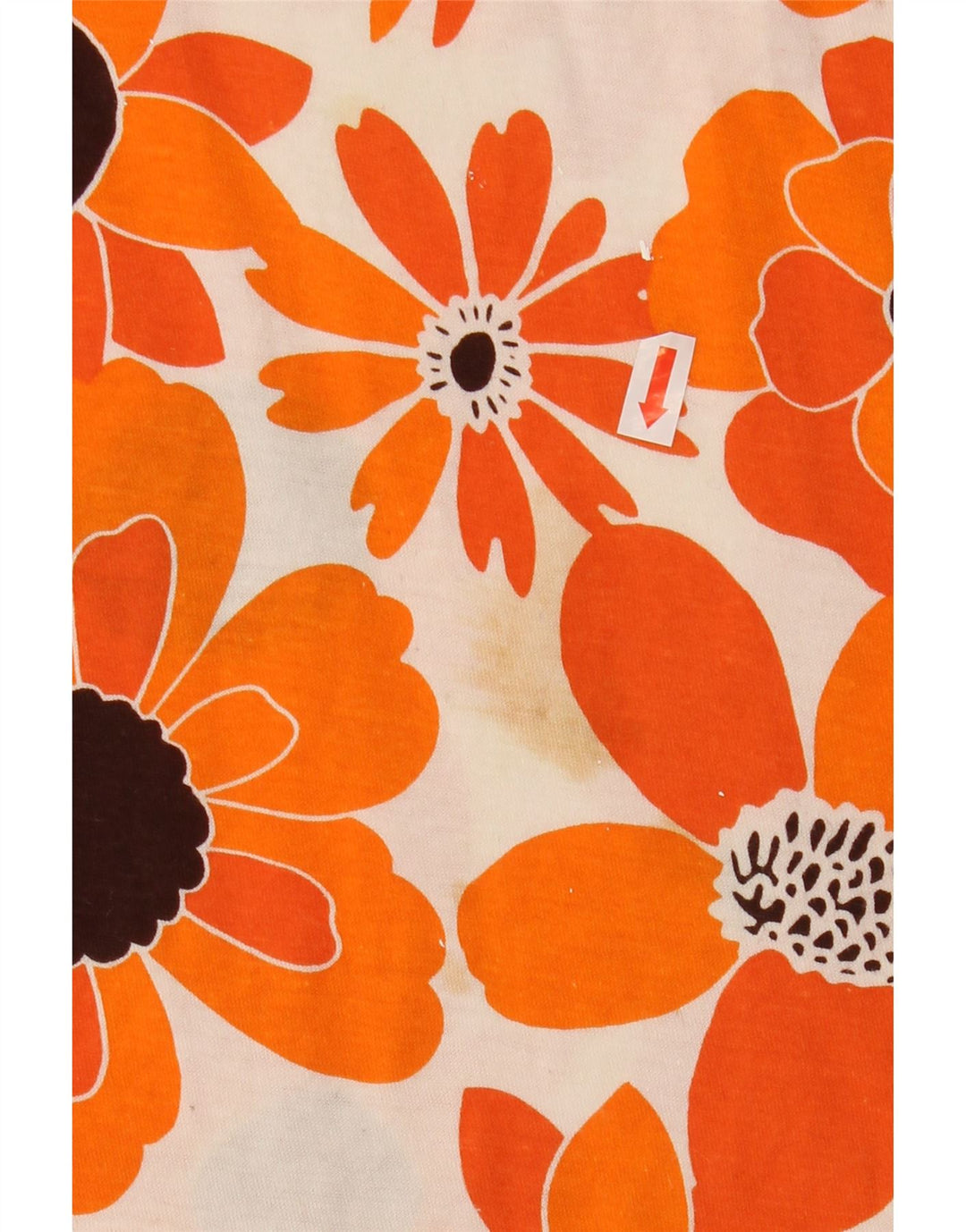Top tricou pentru femei ZARA UK 16 Large Orange Floral