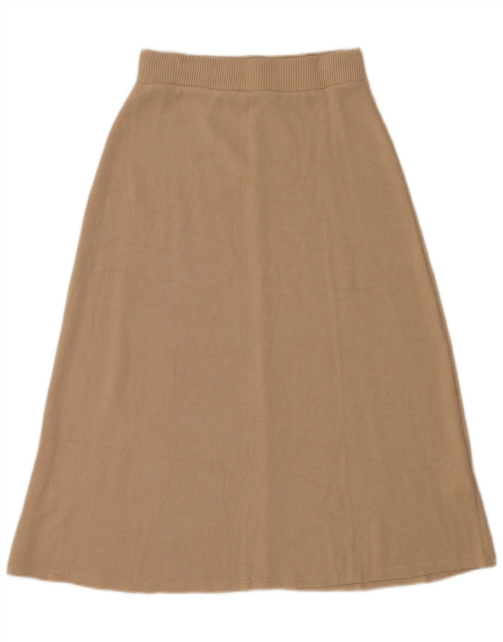 Fusta Midi Zara Femei Medium W28 Bej Viscoza
