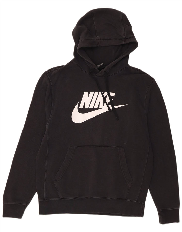 Pulover Nike Grafic pentru bărbați, bumbac mediu negru