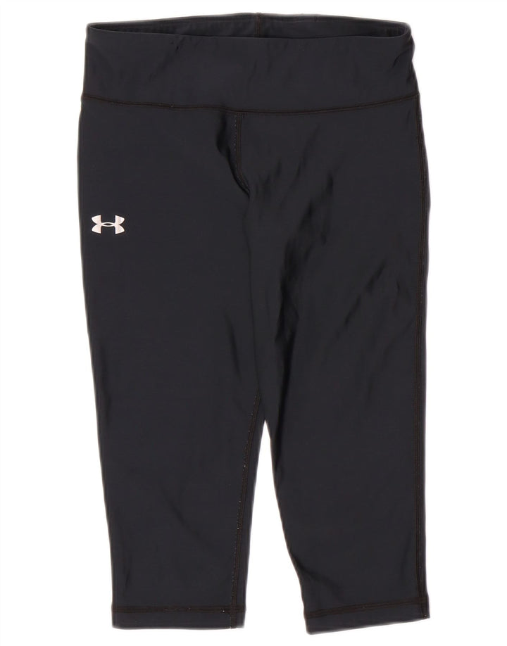 Leggings Capri pentru damă UNDER ARMOUR Heat Gear UK 8 Mici, bleumarin