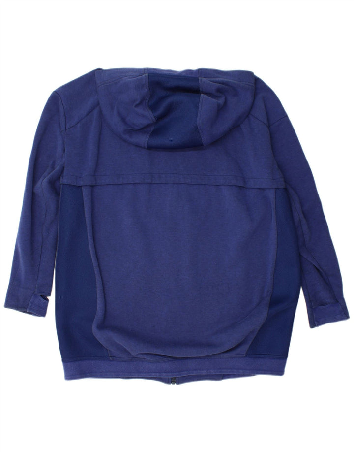 Pulover NIKE pentru bărbați, cu fermoar, din bumbac colorblock, albastru mediu