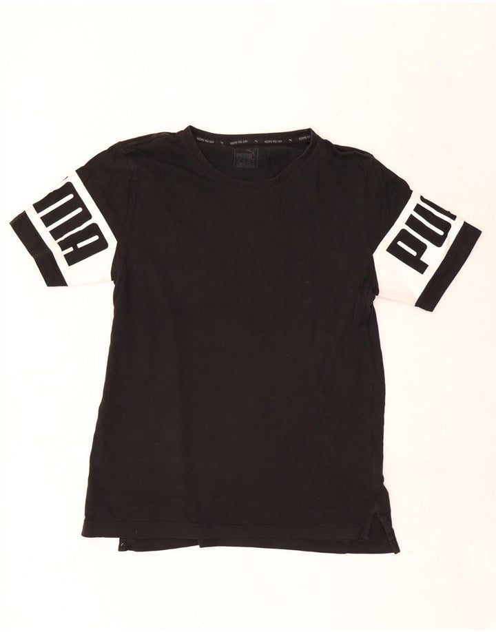 Tricou grafic Puma pentru bărbați Top mic bumbac negru