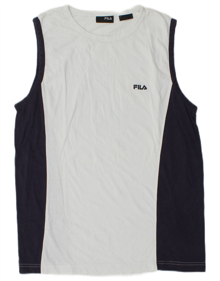 Vestă pentru bărbați Fila, mic, alb, color block