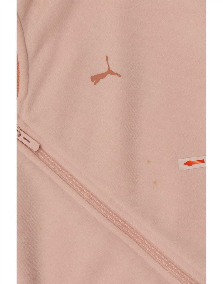 Jachetă de top cu trening grafic Puma pentru femei UK 12 Medium Pink Colorblock
