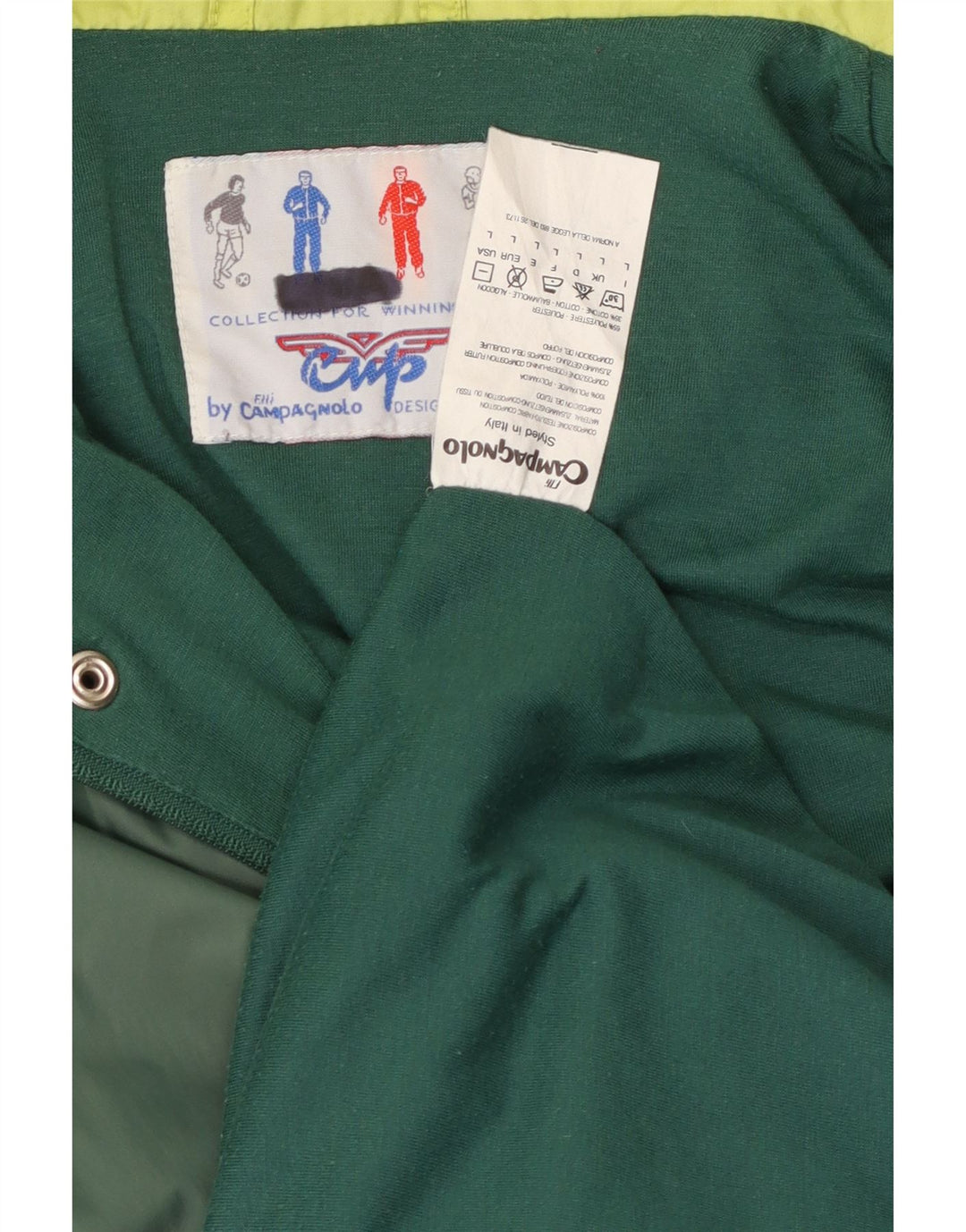 Jachetă de ploaie cu glugă pentru bărbați CAMPAGNOLO UK 40, mare, multicoloră