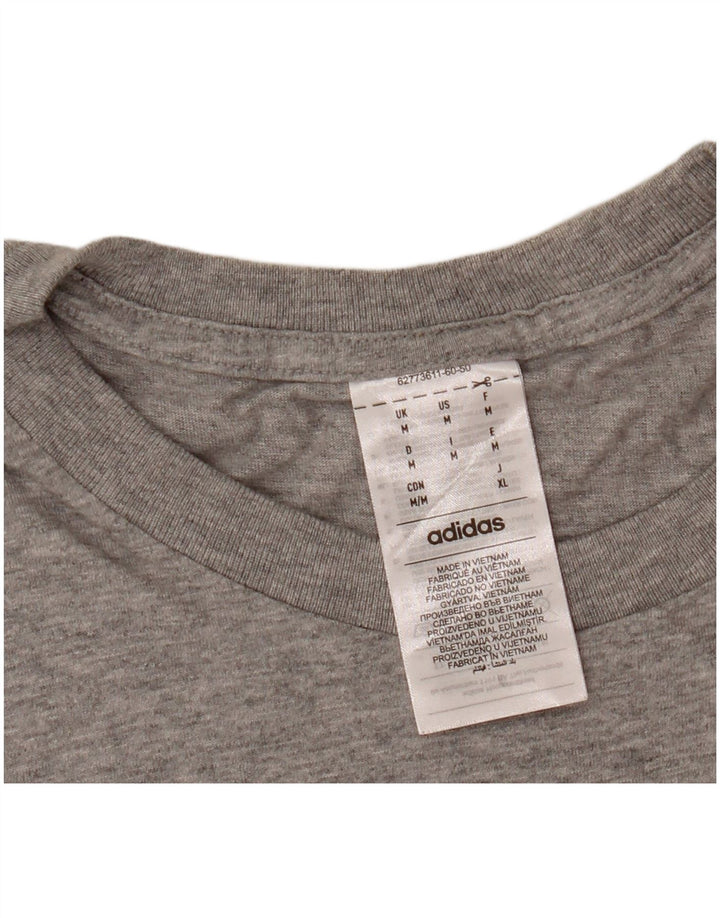 Tricou pentru bărbați ADIDAS Top din bumbac gri mediu