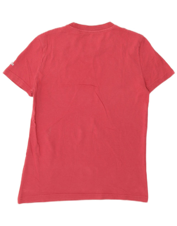 Tricou grafic Adidas pentru femei Top UK 8/10 Small Pink Bumbac