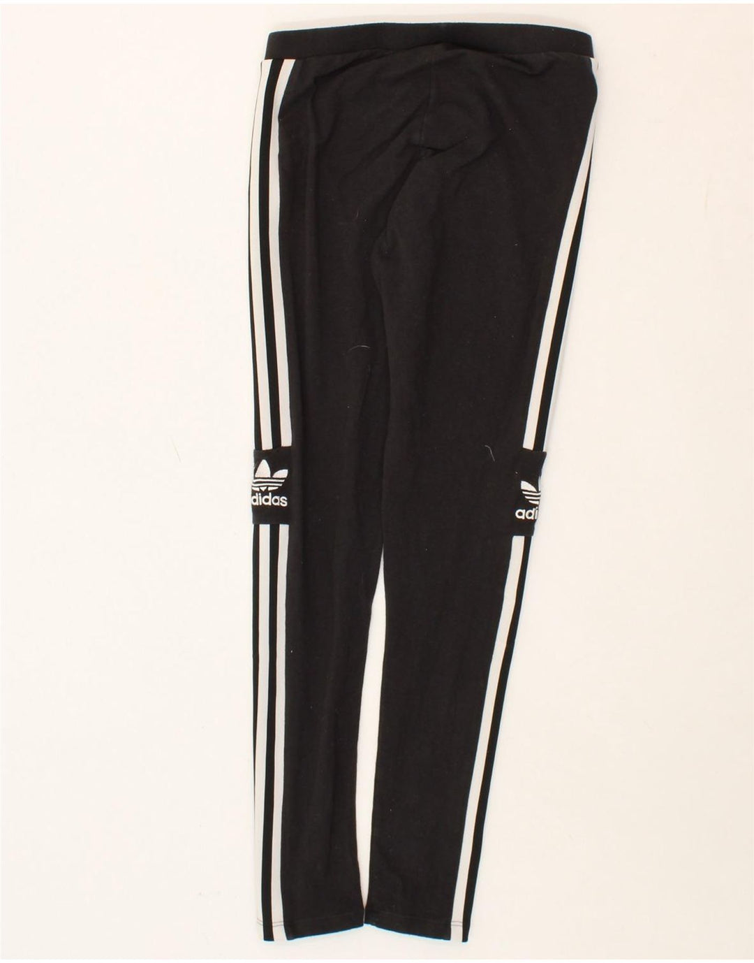 ADIDAS Womens Leggings UK 8 Small Black Cotton Vintage Adidas and Second-Hand Adidas from Messina Hembry 