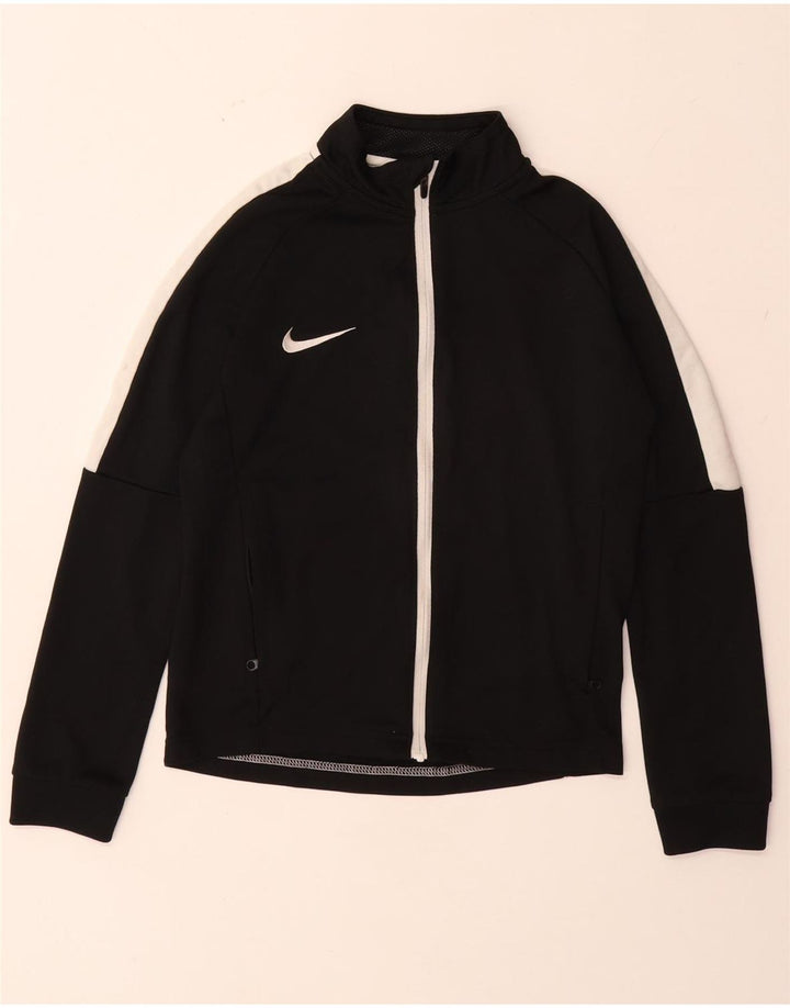Jachetă de trening NIKE Dri Fit pentru băieți 8-9 ani, negru, color block