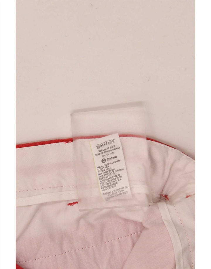 Pantaloni scurți chino pentru bărbați Marks & Spencer W36 mare bumbac portocaliu