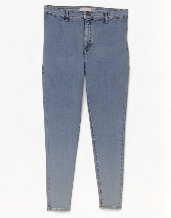 Blugi Skinny Joni Topshop pentru femei UK 18 XL W36 L27 Bumbac albastru