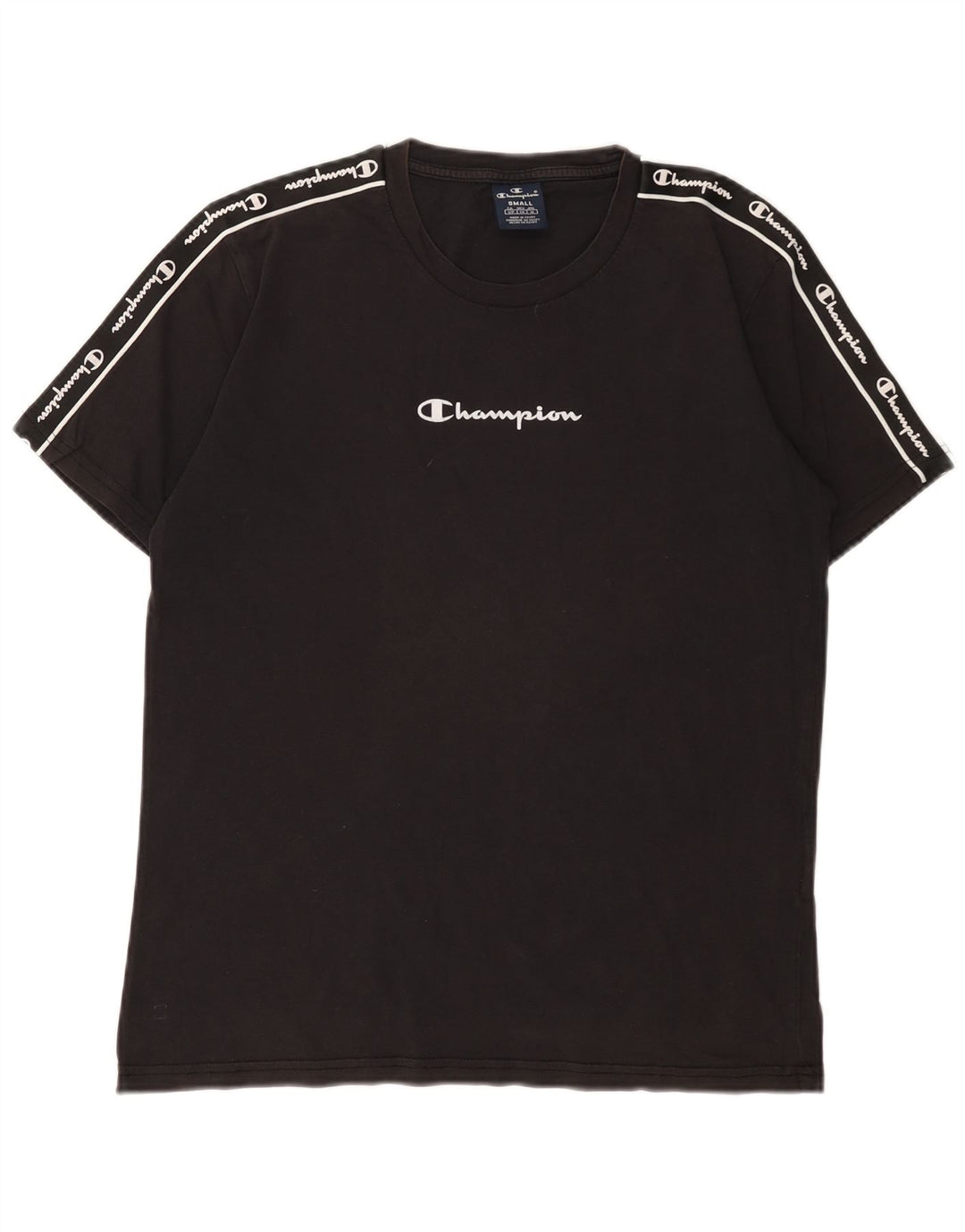 Tricou grafic pentru bărbați Champion Top mic bumbac negru